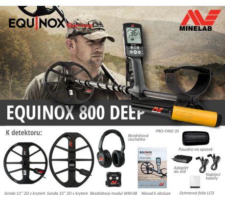 Detektor kovov Minelab Equinox 800 Deep