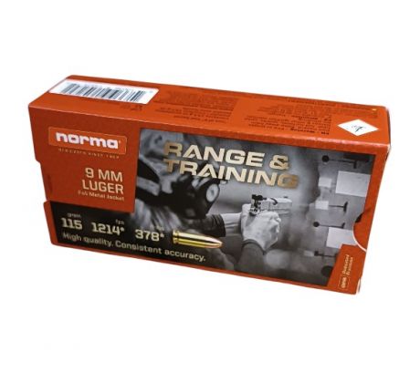 9mm Luger Norma 115grs/7,5g - FMJ