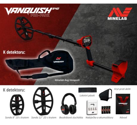 Detektor kovov Minelab Vanquish 540 Pro Pack