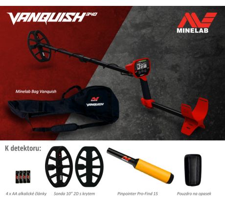 Minelab Vanquish 340 pinpointer set