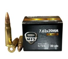 7,62x39 MFS 8g/124grs - FMJ