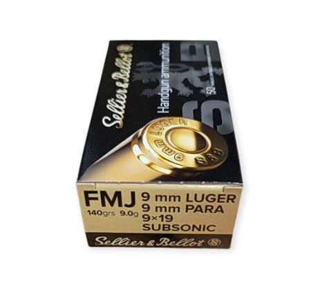 9mm Luger S&B Subsonic 140gr/9,0g - FMJ, 310555