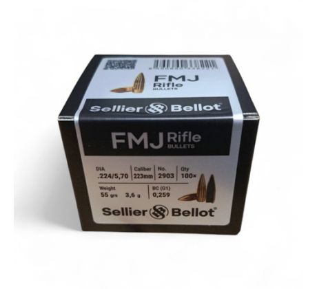 Strela .223 S&B 3,6g/55gr-FMJ, 2903