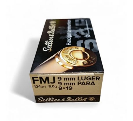 9mm Luger S&B 8,0g/124gr-FMJ, 310494