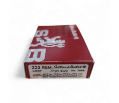 .223Rem S&B 4,99g/77grs HPBT Match, 342259