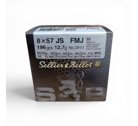 8x57JS S&B 12,7g/196gr - FMJ Training