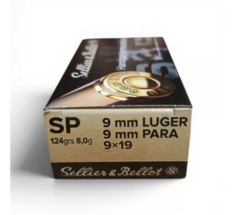9mm Luger S&B 8,0g/124gr-SP, 310593