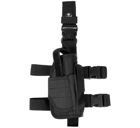 Puzdro taktické stehenné variabilné - black, 30710A