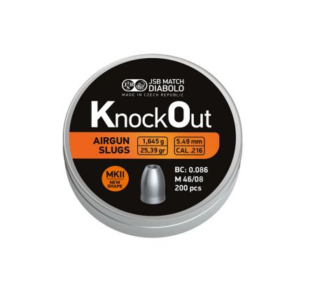 JSB Slug KnockOut .216 MK II 5,49mm, 546222-200