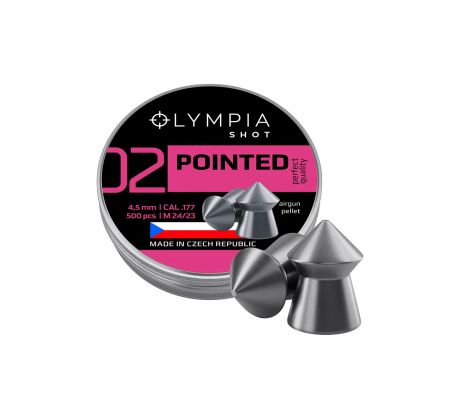 Diabolo Olympia Shot POINTED 4,5mm 500ks, 500112-500