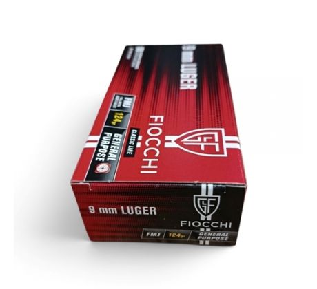 9mm Luger Fiocchi 8g-124grs - FMJ, 06708